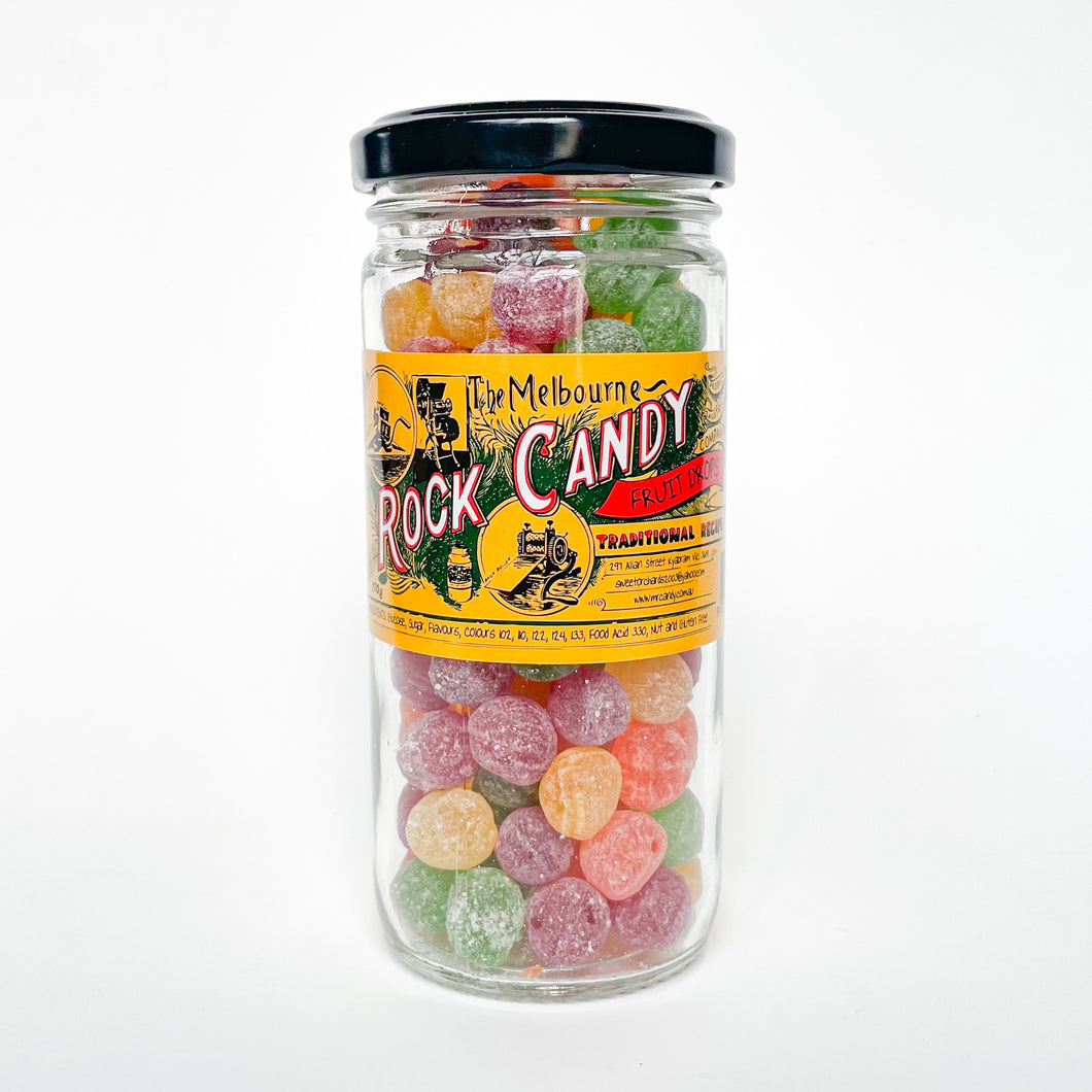 Melbourne rock candy fruit drops. Add to your custom gift box from Melbourne based small business Joyful Blooms.
