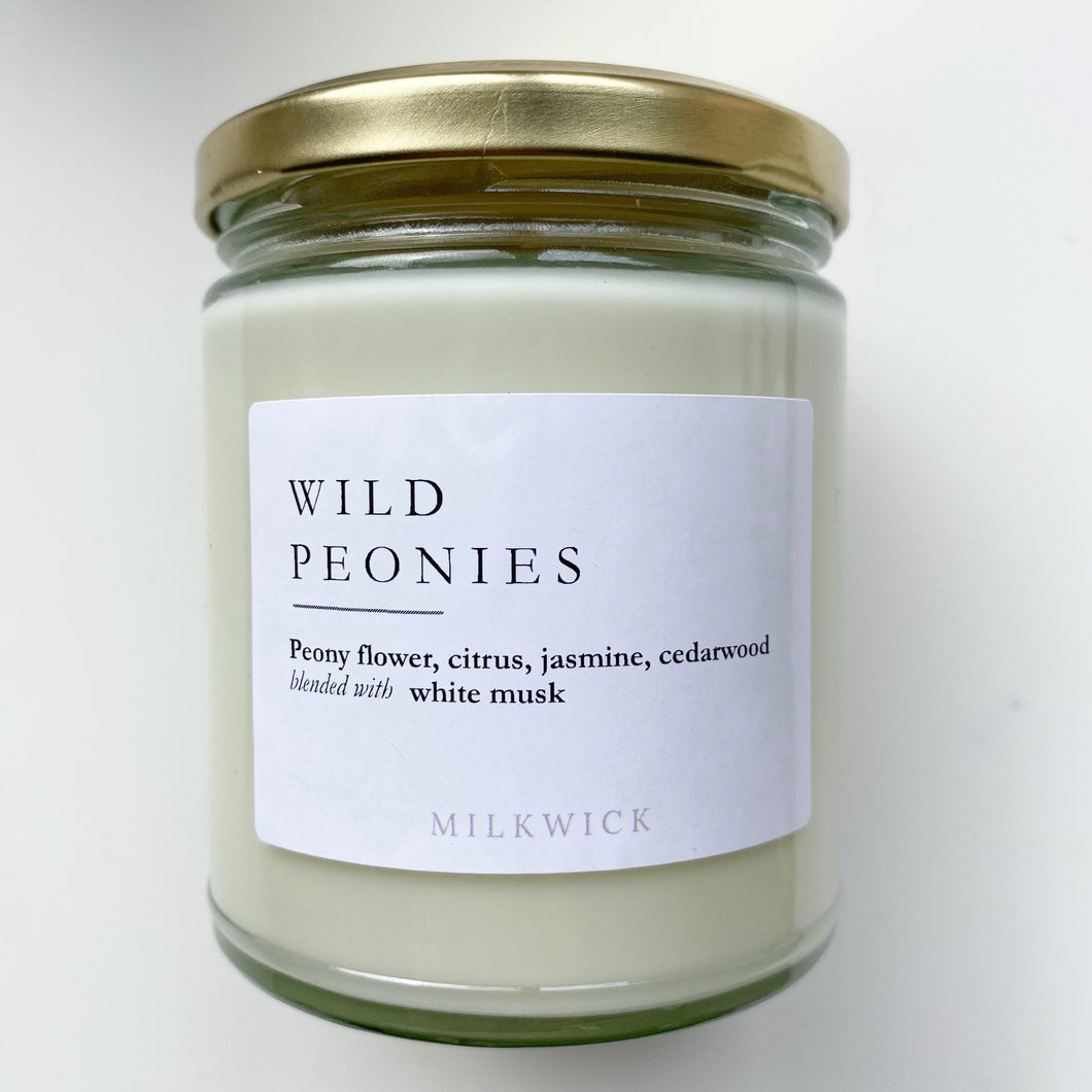 'Milkwick' | Candle - Wild Peonies